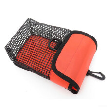 Portable Diving Equipment Mesh Bag with Safety Marking Buoy, Durable Nylon, Large Capacity for Scuba and Snorkeling