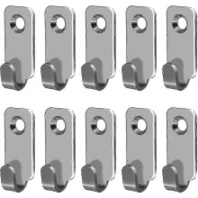 10 stücke Heavy Duty Kleiderbügel 304 Edelstahl Wand Montiert Mini J Haken kompatibel Spiegel Bilderrahmen