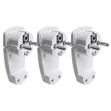 3 Stück Schuko-Winkelstecker flach, Schuko-Flachstecker 250 V (16 A), Schuko-Stecker, Schuko-Stecker flach, EU-Stecker