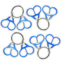 Stainless Steel Wire Chains, 4-Piece Hand Chains for Cutting Wood, Camping, Hunting, Hiking Tools