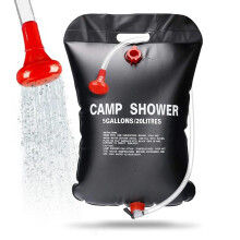 Outdoor Portable Solar Shower Bag, 5 Gallon Camping Shower, Lightweight Waterproof Travel Shower, Durable Heating Water Bag