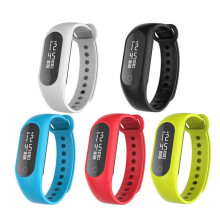 (Red) 0.86inch OLED Heart Rate Blood Oxygen Pressure Monitor Pedometer Smart Bracelet For iphone X 8 Non-original