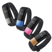 (Silver) Heart Rate Blood Pressure Oxygen Monitor Pedometer Smart Bracelet For iphoneX 8 Sasmung S8