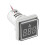 (Blue) Square Ammeter Large Digital Tube Ammeter Indicator Light Ammeter Pack4 5