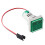 (Blue) Square Ammeter Large Digital Tube Ammeter Indicator Light Ammeter Pack4 12