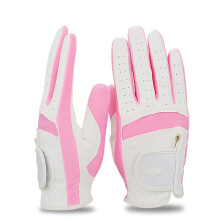 Golf Gloves for Children - 1 Pair Breathable Fabric Golf Gloves in Pink, Small Size, Left and Right Hand, Comfortable Cloth