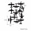 7x8cm Fluorescent Glow Fighter Wall Sticker 7