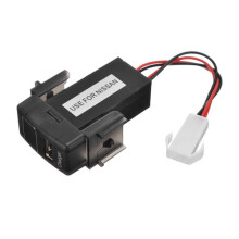 Car Battery Charger Volt Meterr 2.1A USB Port Dedication Modify Only for Nissian