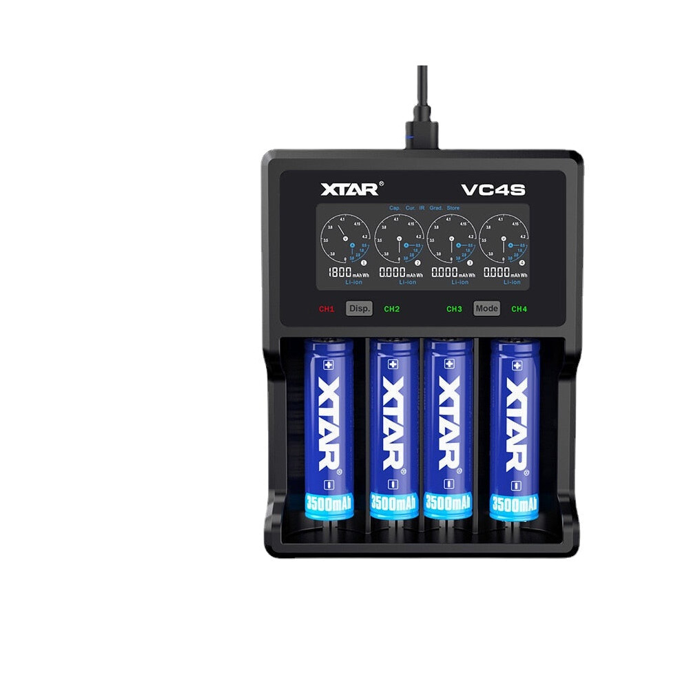 (Uk Plug) Quick Charger Battery Charger For 18650 26650 21700 18350 Aaa Aa Rechargeable Batteries 3.7V 1.2V Nimh Battery 5706795765357