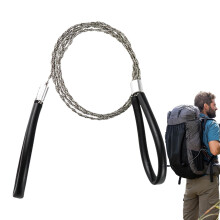 Stainless Steel Wire Saw for Camping and Hiking, Lightweight Portable Hand Chainsaw, Survival Tool for Backpacking