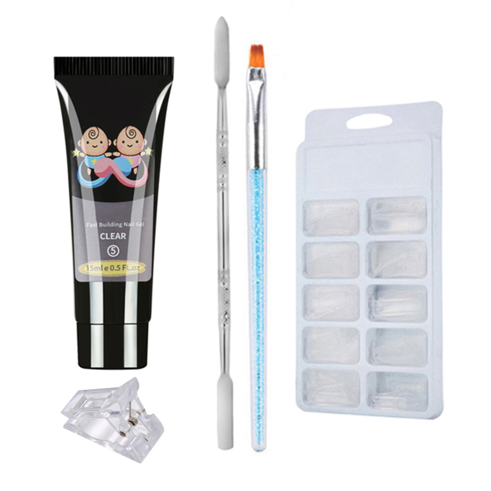 Manicure Set Quick Building Gel 15ml Nail Molds