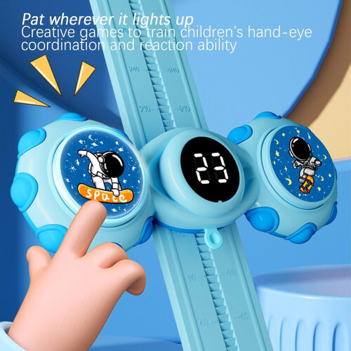 Touch Counter Device Kinder Trainer - LED Touch Counter for Kids Training - Smart Speech Height Training Tool Blue 2