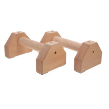 2 Pieces Wooden Push-Up Handles Ergonomic Design for Safe Strength Training Non-Slip Base High Stability Indoor Outdoor Fitness Equipment