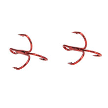 Treble Fishing Hooks 8# Carbon Steel Super Sharp Triple Barbed Hooks for Freshwater and Saltwater Fishing