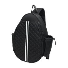 Tennis Racket Bag Shoulder Backpack for Adults Waterproof Sports Accessories Black Durable Design