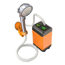 Portable Camping Shower with Electric USB Battery, Outdoor Shower Pump for Travel, Lightweight and Compact Design