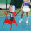 Badminton Racket Storage Rack Red, Multipurpose Display Holder for Tennis Rackets, Nursery Organization Solution 2
