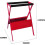 Badminton Racket Storage Rack Red, Multipurpose Display Holder for Tennis Rackets, Nursery Organization Solution 4