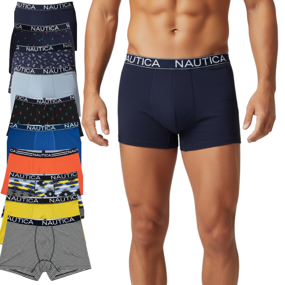(XL) NAUTICA Mens Boxer Briefs Soft Stretch Cotton Rich 4X Pack Underwear Gift S-XL