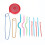 Home Use Sewing Tools Set Crochet Hooks Needles Stitches Knitting Craft Case Crochet Set Case 4
