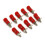 (Red) AV 4mm Wiring Terminal Block Wire Adapter Connectors 10pcs 3