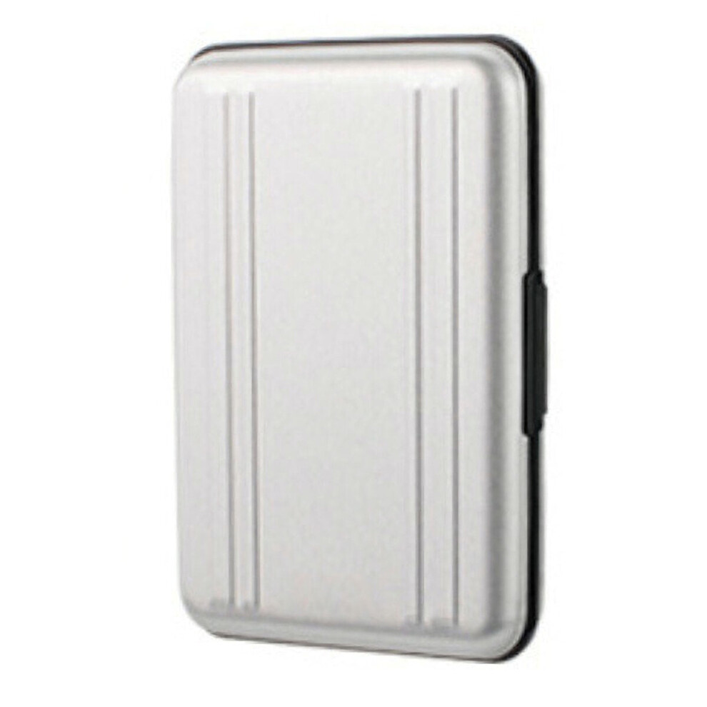 (Silver) Memory Card Storage Case Holder Aluminum Alloy 16 Slots Box Protective Box for SD TF Card-image-OPC-PJTF7GY-NEW
