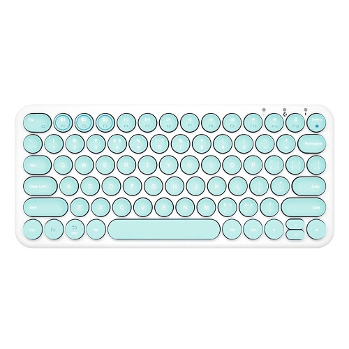 (White) Portable Multi Device Three buletooth Keyboard for iPad Tablet Phone 2