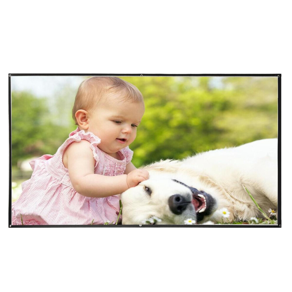 84' Inch Projector Screen Home Cinema Theater Projection Screen 16:9 4250937394932