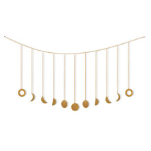 Moon Phase Garland Hanging Moon Phase Decoration