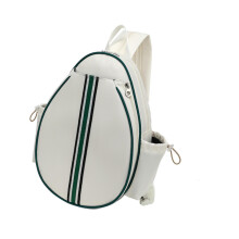 Tennis Bag Badminton Bag White Green Versatile Outdoor Sports Backpack with Large Storage for Pickleball and More