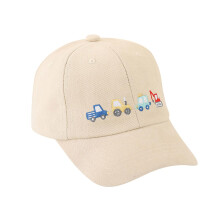 Trucker Cap Kids Adjustable Snapback Hat Boys Girls Cartoon Tractor Summer Sun Protection UV Hat Khaki One Size