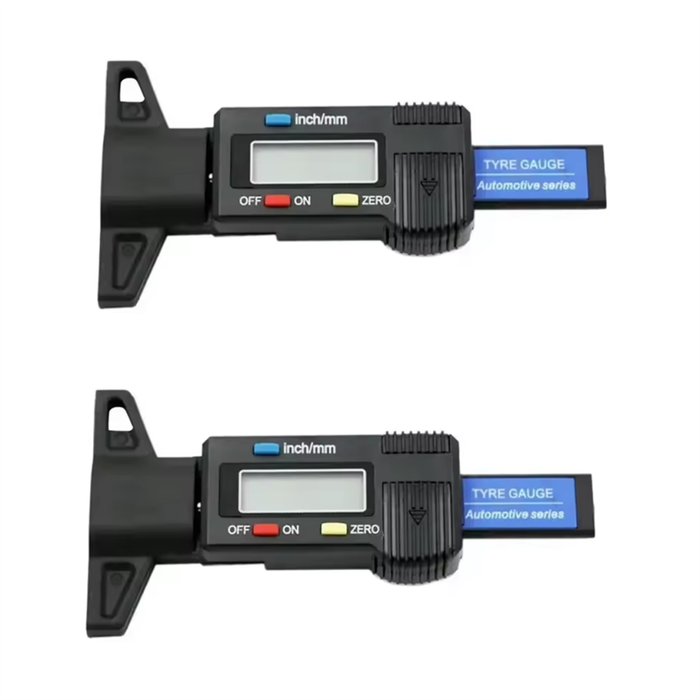 2Pcs Depth Gauge Tread Depth Gauge Lcd Tire Tread Gauge 4713963540433