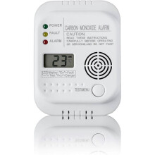 Carbon Monoxide Detector, Battery Powered, Gas Detector with Display and Temperature Gauge
