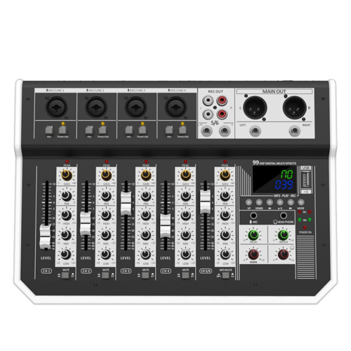 Consolă de mixaj audio 99DSP cu interfață USB, mufă UE