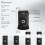 LED Solar Camping Lantern Flashlights -USB Rechargeable,2 Power Modes 4