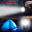 LED Solar Camping Lantern Flashlights -USB Rechargeable,2 Power Modes 5