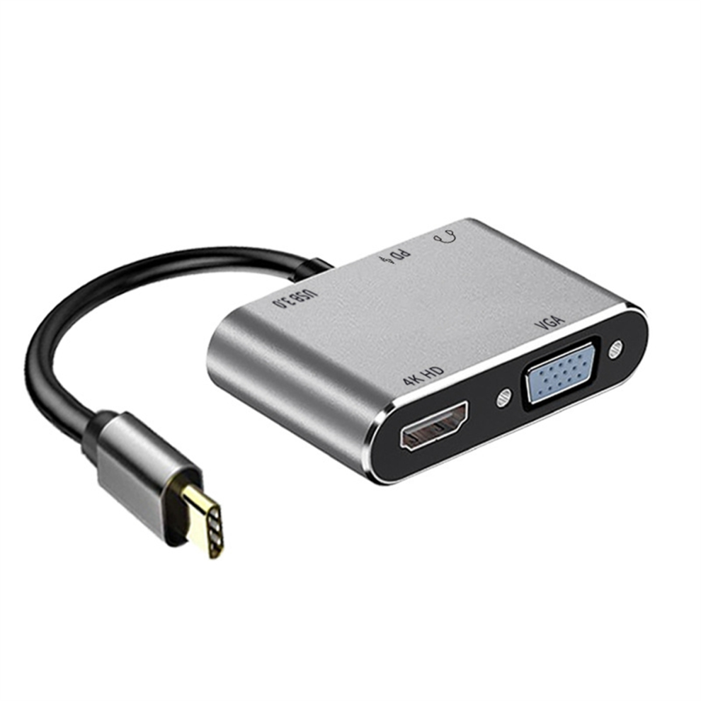 5-In-1 Docking Station With -Compatible+Vga+Usb+Pd+Headset Ports 4713963552252