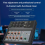 8-kanals lydmixer stereo til optagelse af DJ-lyd EU-stik sort 4