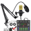 V8S Live Sound Card Podcast Equipment Bundle,with Microphone Set 1