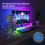 Microfon condensator USB pentru desktop, microfon de gaming RGB 5