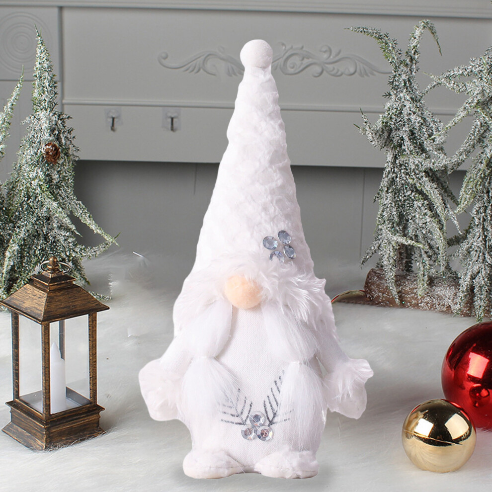 (White) Christmas Doll,faceless Doll Ornament, Standing Doll, Desktop Ornament, Can Be Used In Living Room, Bedroom, Window Sill Ornaments-image-OPC-PJTFKY9-NEW