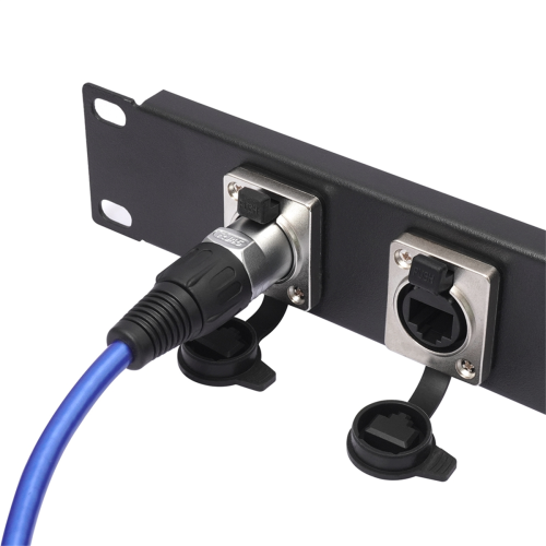 RJ45 Waterproof Network Connector Panel Mount Socket 180 Degree 1