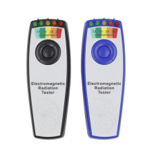 (Blue) Portable Electromagnetic Radiation Tester Field EMF Gauss Meter Ghost Hunting Tester with 5 LEDs
