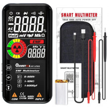 (MT11) Digital Smart 9999 Counts True-RMS Multimeter Color LCD Display DC AC Voltage Ohm NCV Hz EMF Capacitance Diode Tester