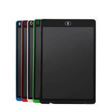 (white) 12 Inch LCD Update Multi Function Writing Tablet 3 in 1 Mouse Pad Ruler Drawing Doodle Board Handwriting Pads