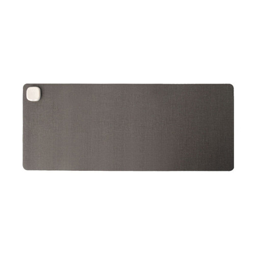 (Black) Heating Mouse Pad Smart 3 Speed Temperature Control 80W Business Office Winter Warm Computer Desktop Mat Fun Switch New Version