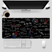 (300x900MM) Geometric Math Formula Mouse Pad Comfort Gaming Mousepad Size Anti Slip Lock Edge E-sports Keyboard Desk Mouse Mat for PC Computer