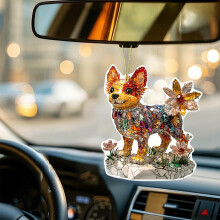 (E) Small Animals Decoration 2D Acrylic Window Decoration Pendant Wall Decoration Craftsmanship Pendant Home Hanging
