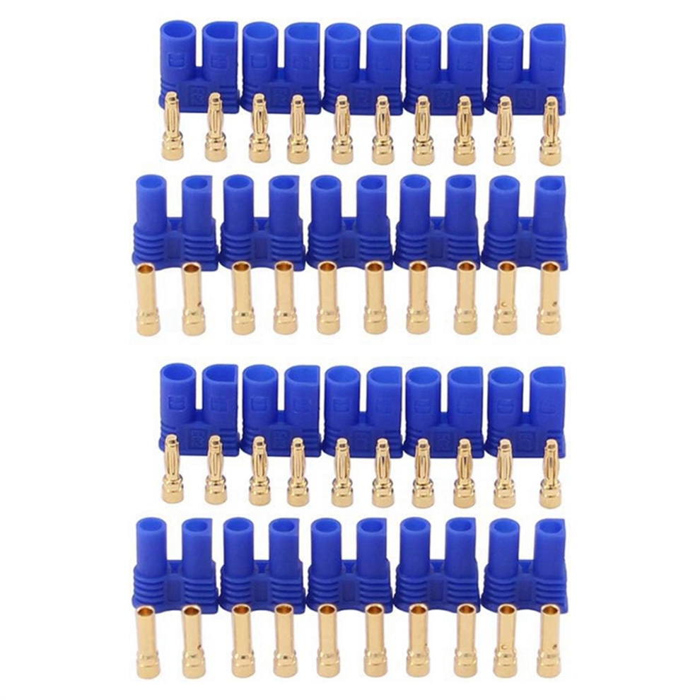 10Pairs Male Female Ec2 Connector 2.0Mm Gold Banana Plug 4713963567775