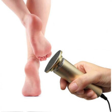 Electric Pedicure Foot File Callus Remover Electric Horn(Adjustable Speed)with 60 Replacement Pads(Gold)